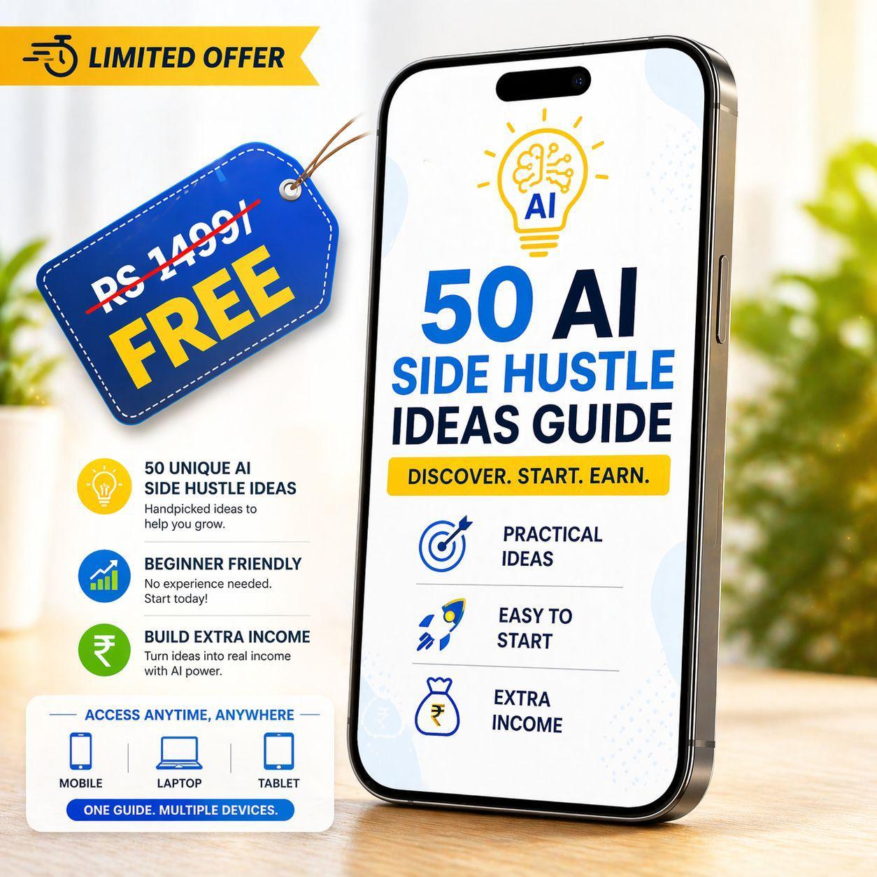 50 AI Side Hustle Guide